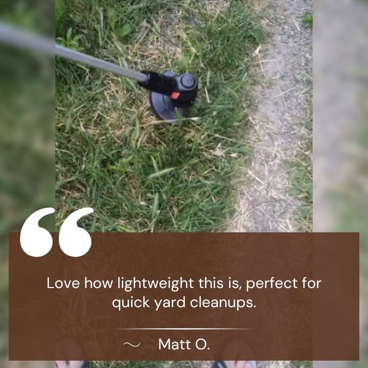 Cordless Grass Trimmer with High-Power Battery - Lightweight Lawn Edger for Easy Yard Maintenance