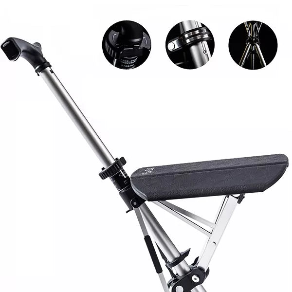 Walking Stick with Seat - Portable Folding Cane Chair for On-the-Go Comfort | Mobility Support