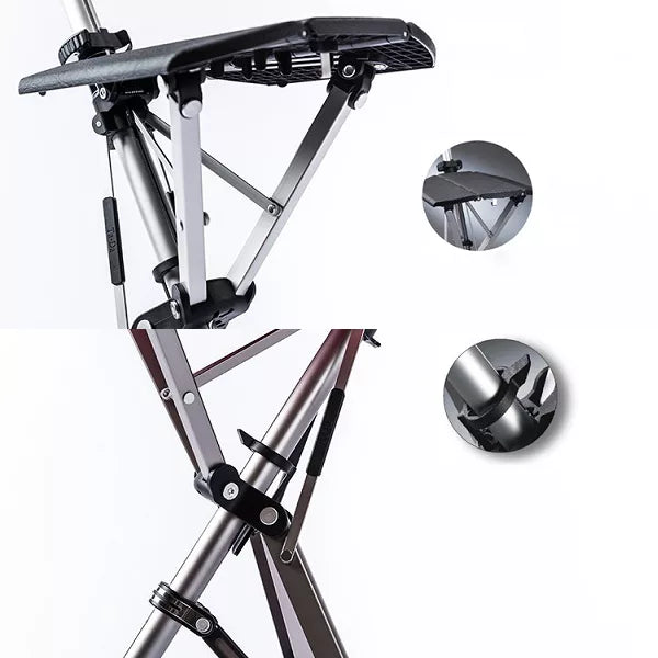 Walking Stick with Seat - Portable Folding Cane Chair for On-the-Go Comfort | Mobility Support