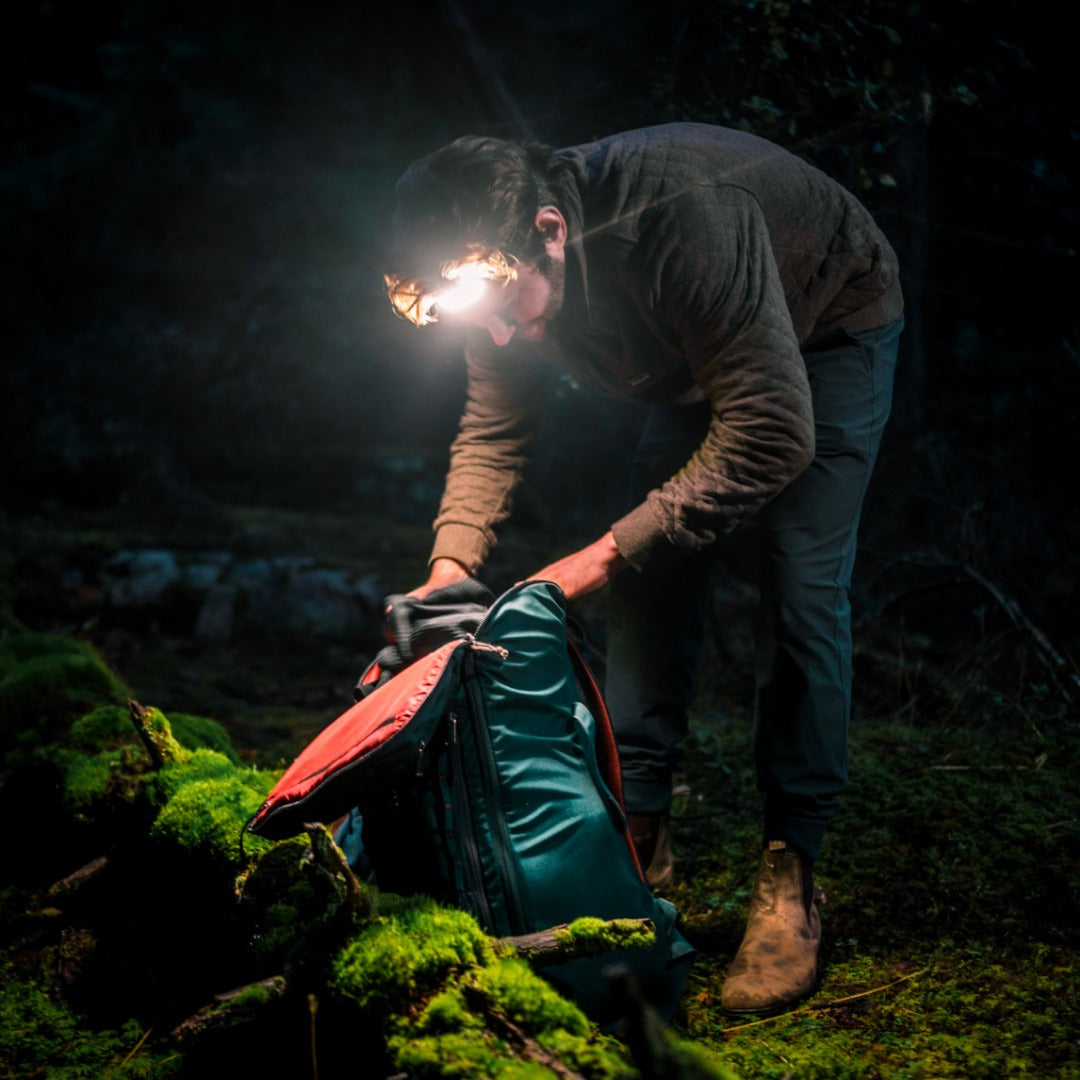 High-Performance 230° LED Headlamp with Adjustable Brightness for Outdoor Activities & Camping