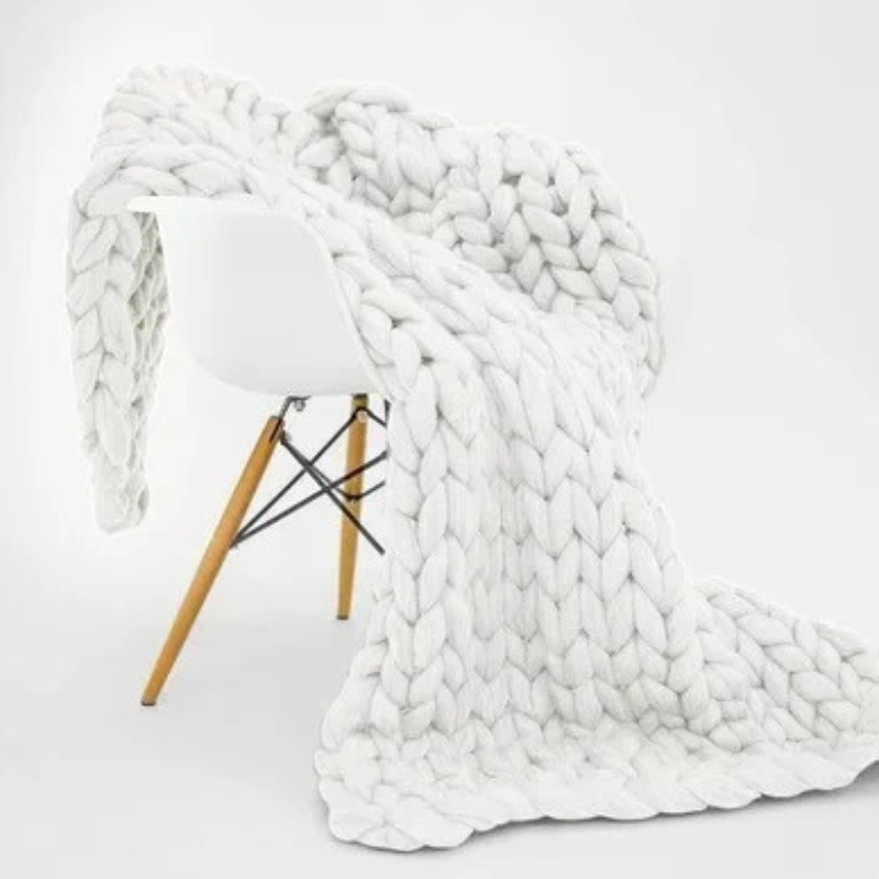 Weighted Organic Cotton Blanket | Breathable, Machine Washable & Ideal for Year-Round Comfort