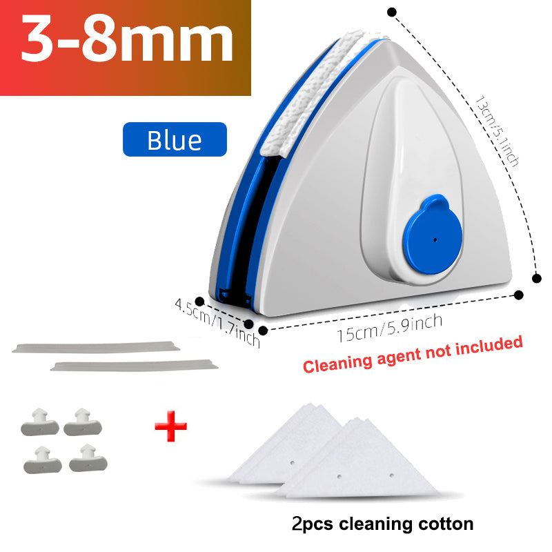 Magnetic Double-layer Window Cleaner with Automatic Water Discharge