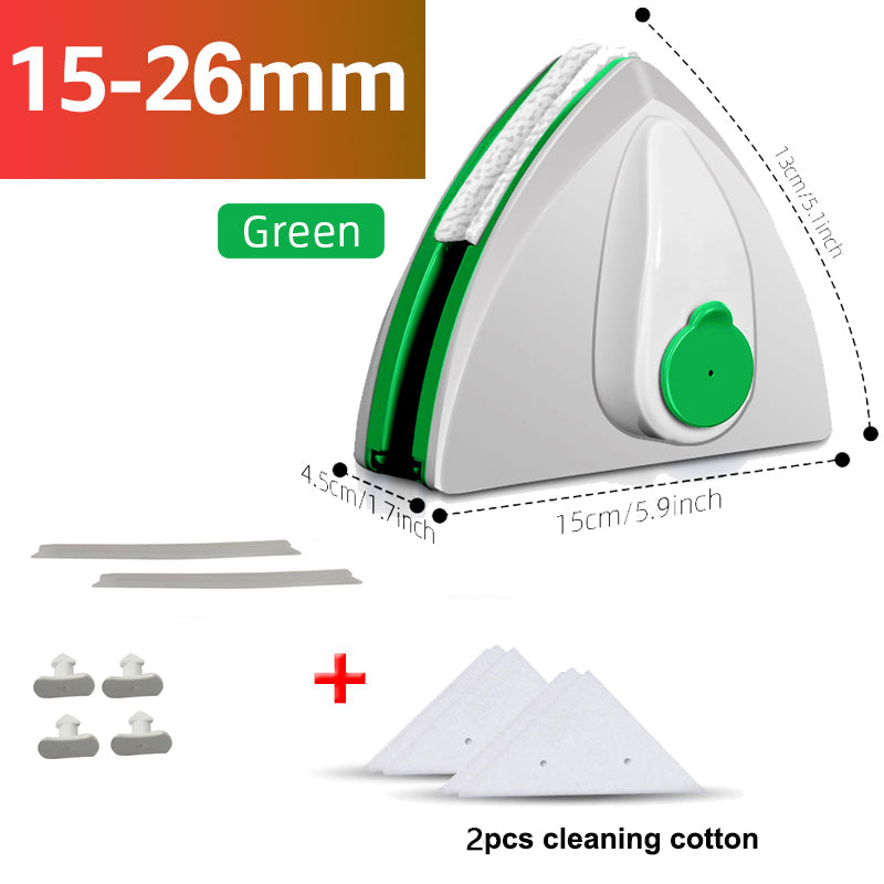Magnetic Double-layer Window Cleaner with Automatic Water Discharge