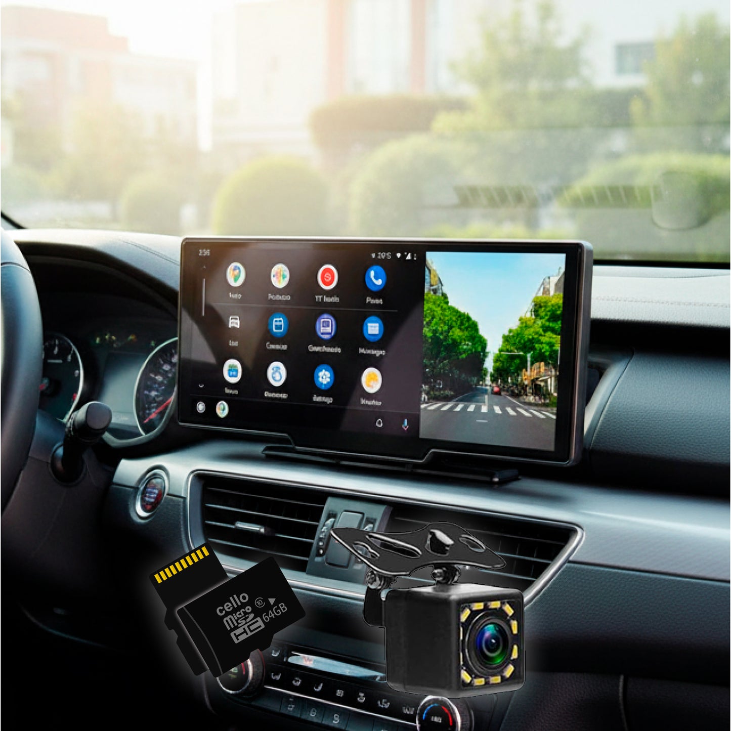 10.25” Wireless CarPlay & Android Auto Display | Ultra-Wide HD Screen for Easy Navigation & Hands-Free Calls in Your Car