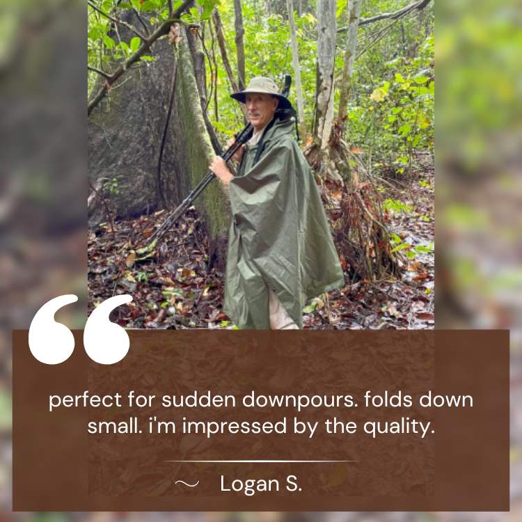All-Terrain Trek Poncho | Waterproof, Packable & Lightweight for Outdoor Adventures and Emergency Preparedness