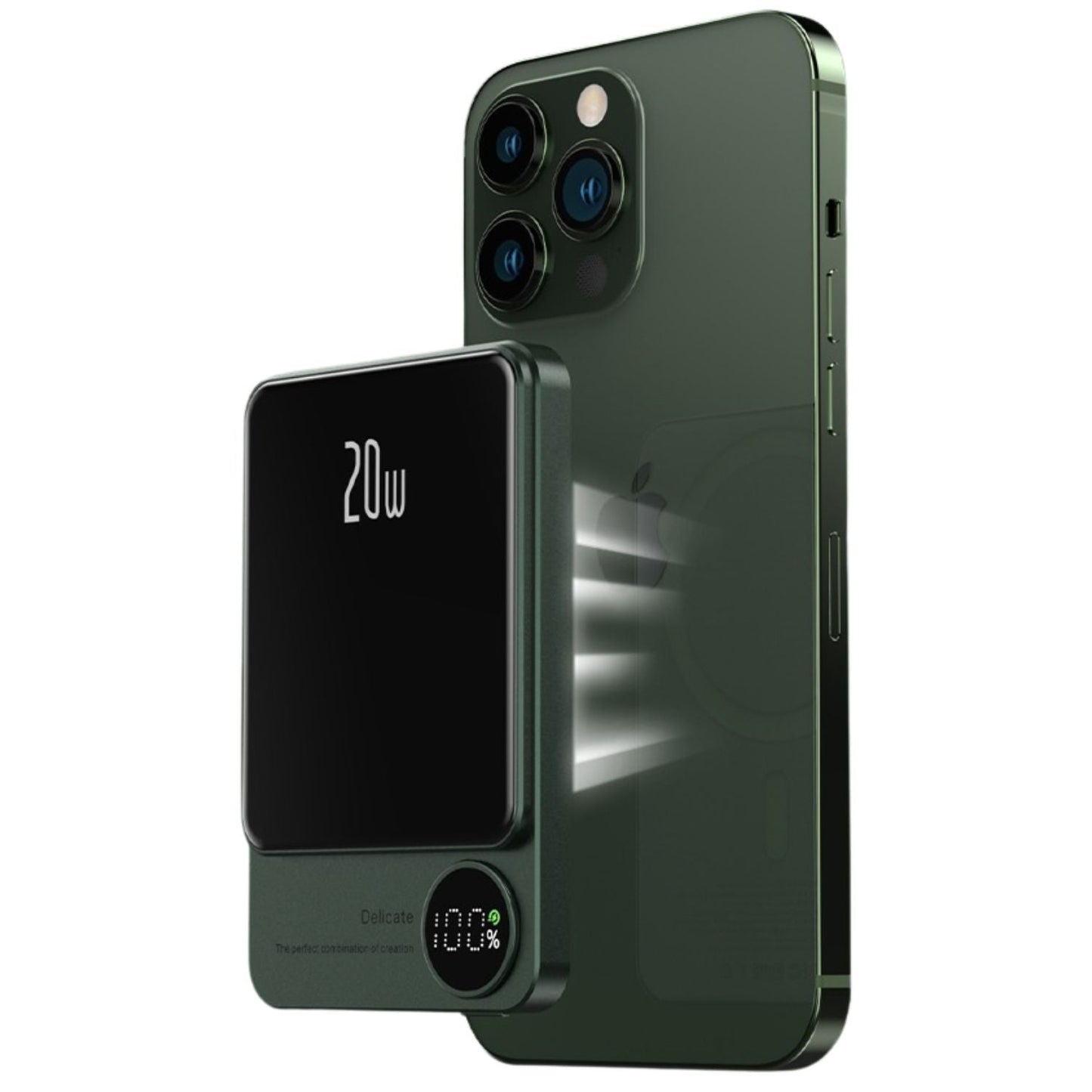 Sleek Magnetic Fast Charging Power Bank – Wireless, High-Capacity Backup Battery for All Devices