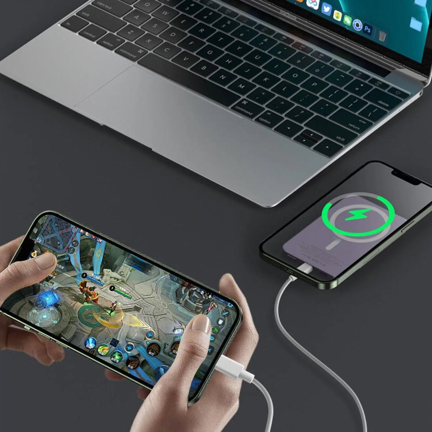 Sleek Magnetic Fast Charging Power Bank – Wireless, High-Capacity Backup Battery for All Devices