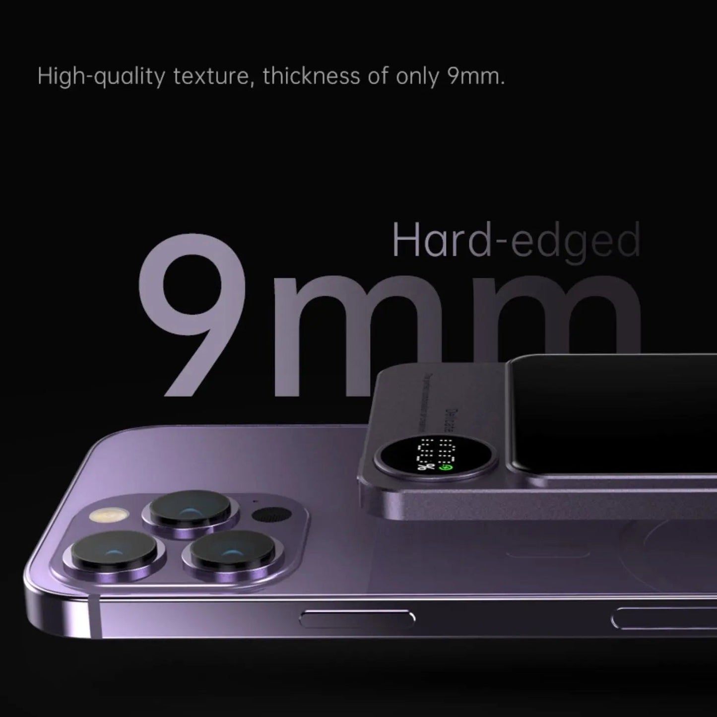 Sleek Magnetic Fast Charging Power Bank – Wireless, High-Capacity Backup Battery for All Devices