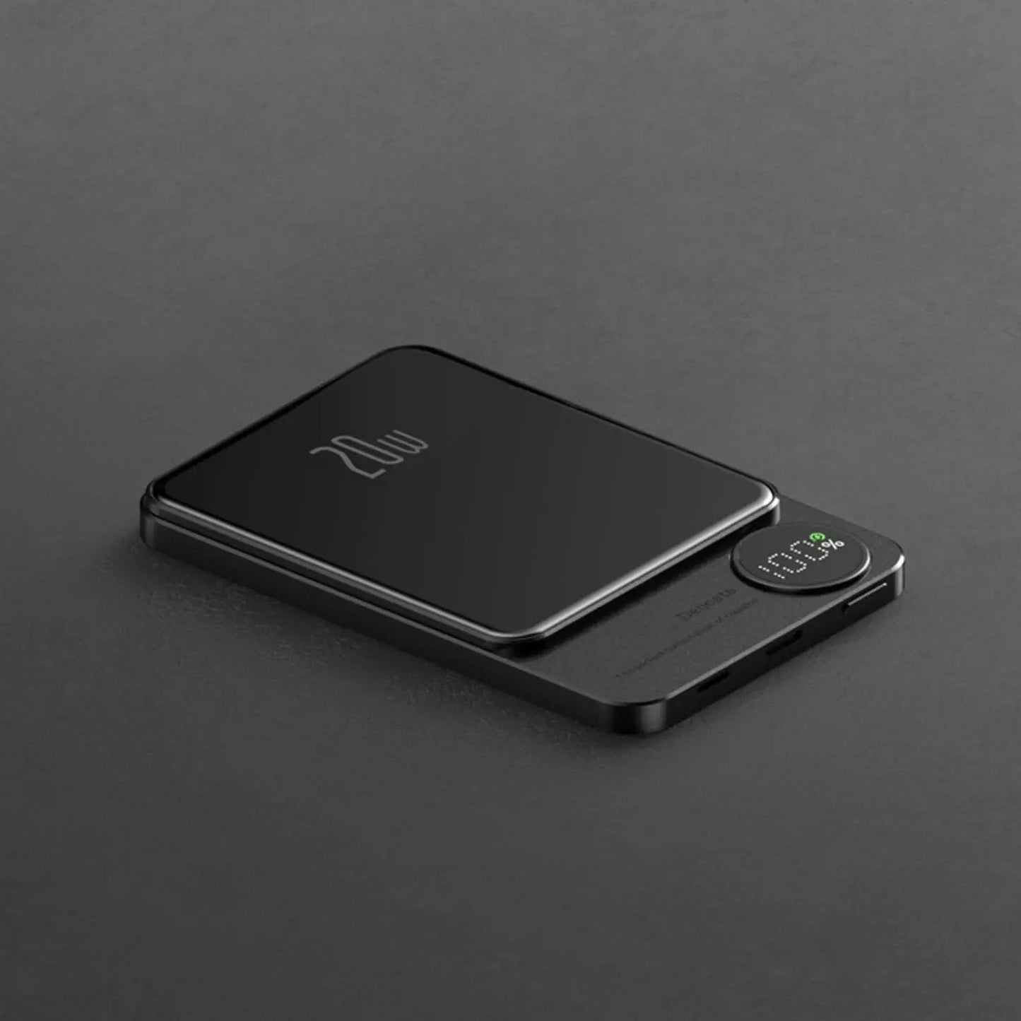 Sleek Magnetic Fast Charging Power Bank – Wireless, High-Capacity Backup Battery for All Devices