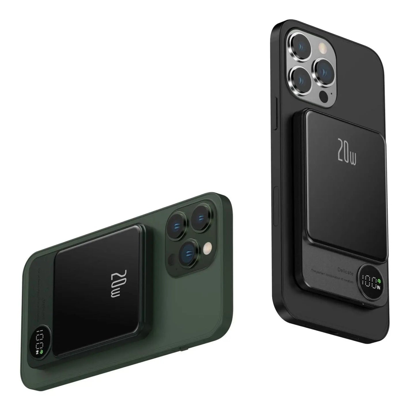 Sleek Magnetic Fast Charging Power Bank – Wireless, High-Capacity Backup Battery for All Devices