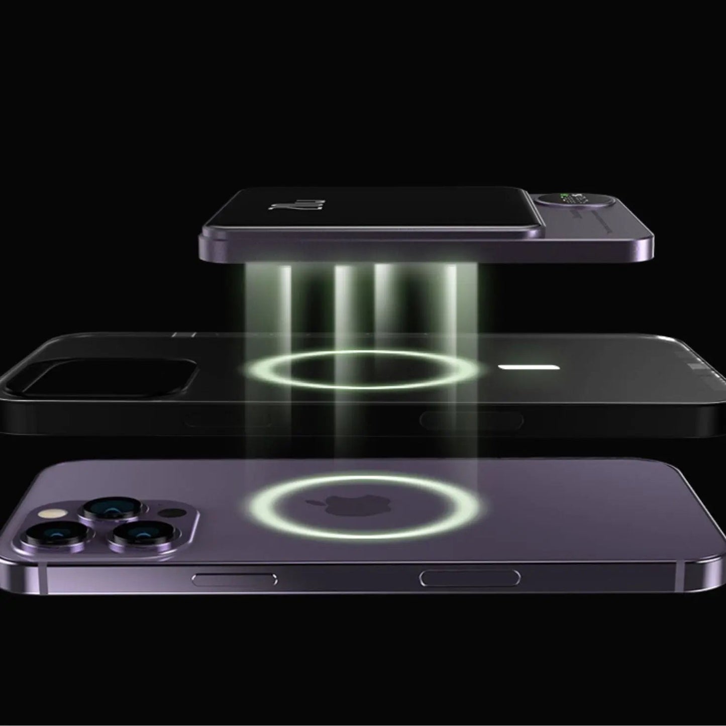 Sleek Magnetic Fast Charging Power Bank – Wireless, High-Capacity Backup Battery for All Devices