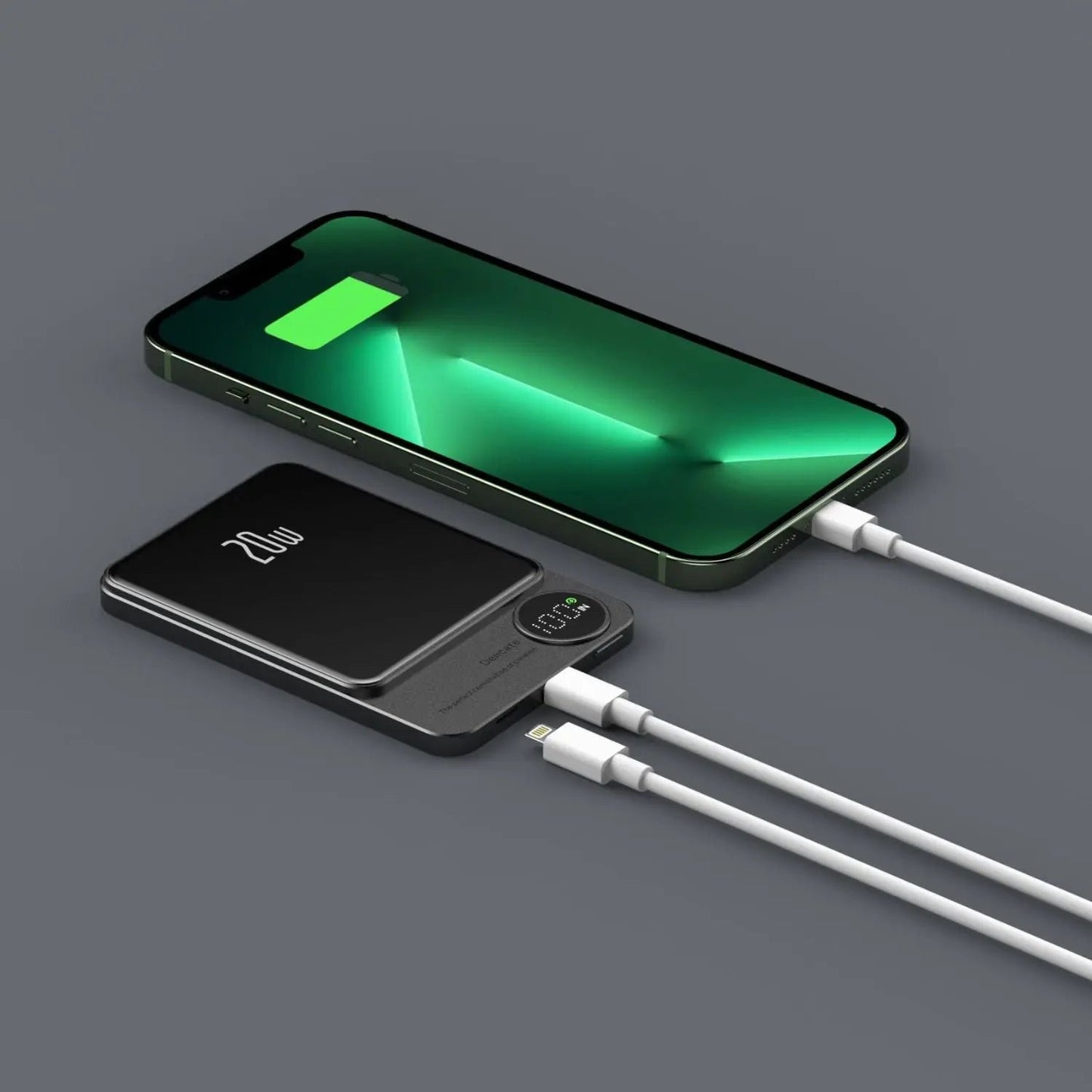 Sleek Magnetic Fast Charging Power Bank – Wireless, High-Capacity Backup Battery for All Devices
