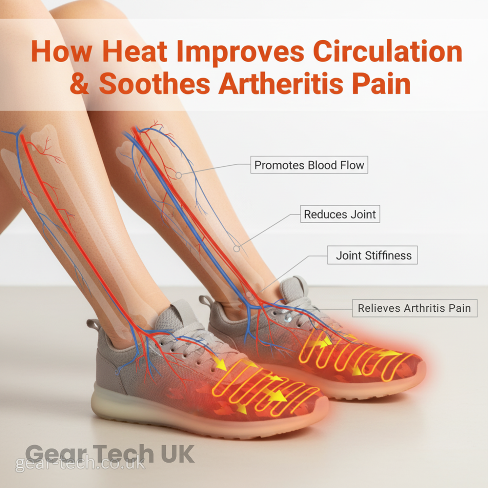 Rechargeable Heated Insoles for Arthritis & Poor Circulation – Electric Foot Warmers for Pain Relief & Daily Comfort UK