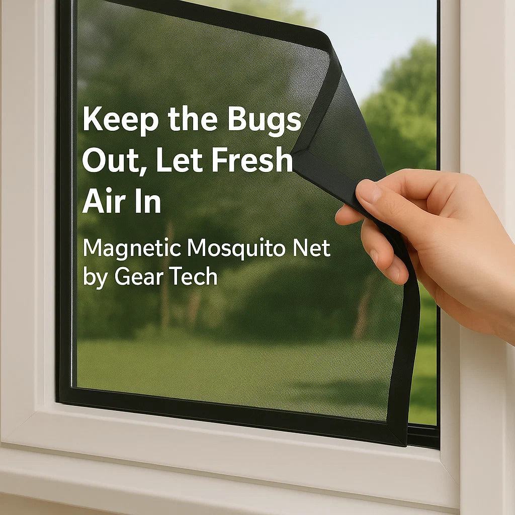 Magnetic Mosquito Net for Windows - No-See-Um Mesh Insect Screen for Home Protection & Bug Prevention