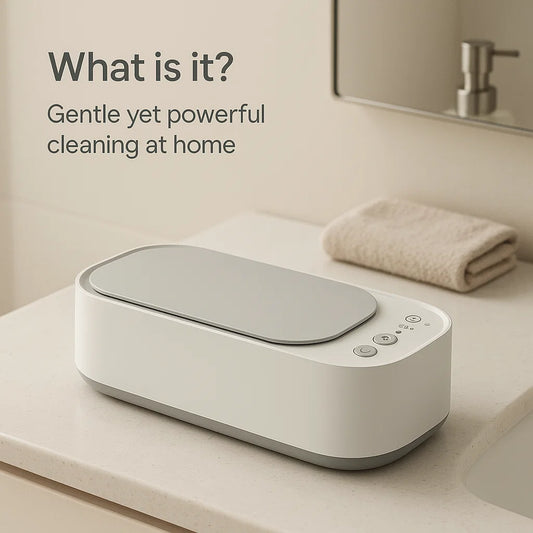 Ultrasonic Cleaning Device | Gentle, Efficient & Versatile for Jewelry, Glasses, Watches, and Dentures