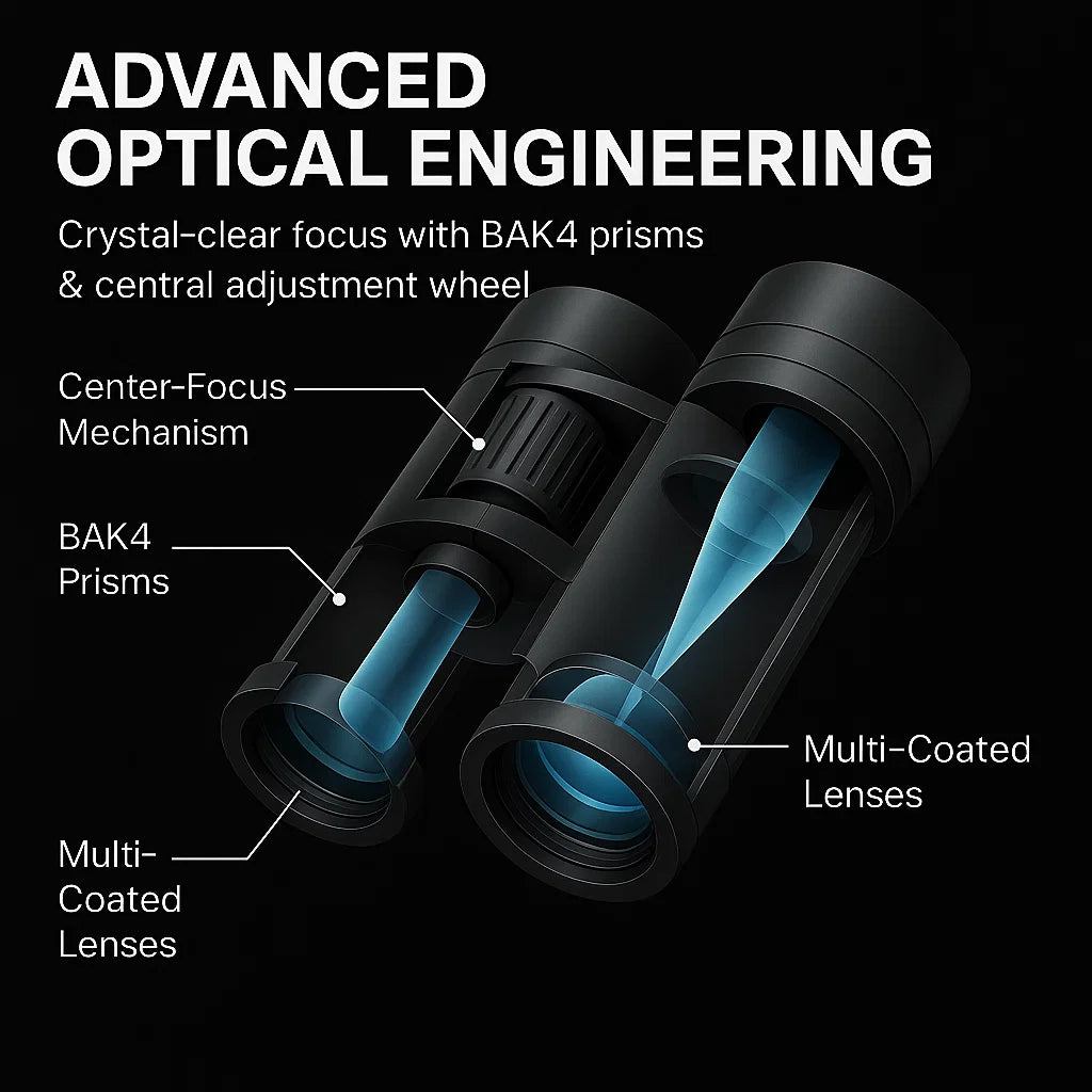 Military-Grade HD 40x22 Binoculars - Long Distance Viewing