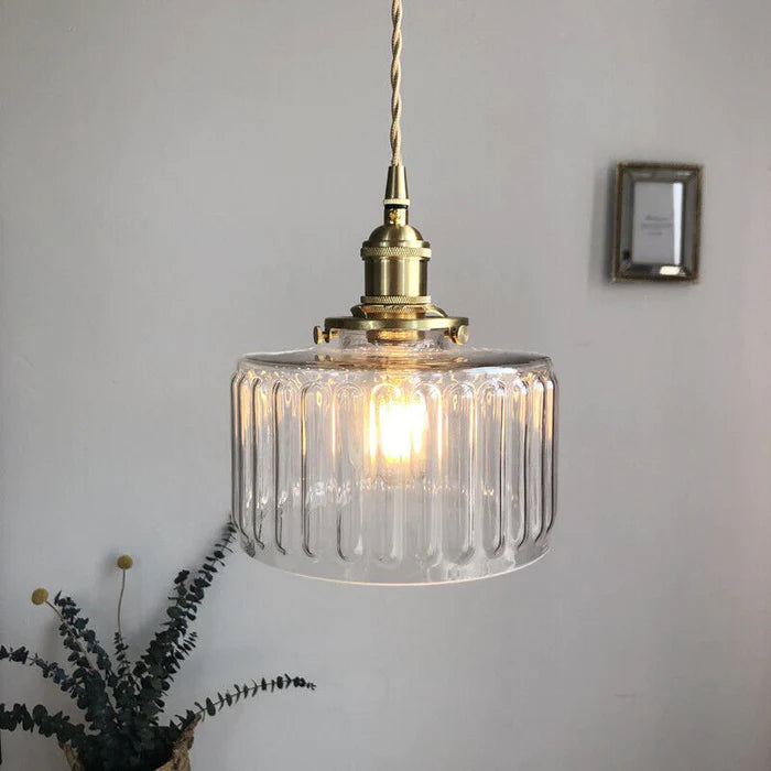Vintage Crystal Pendant Light Fixture for Dining Room & Living Room Decor