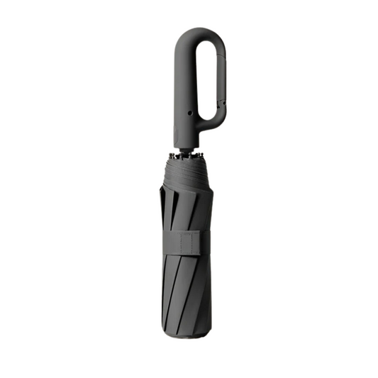 Wind-Resistant Automatic Folding Umbrella with Large Buckle Handle – Compact & Durable