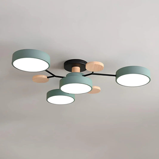 Contemporary Round Iron LED Chandelier | Energy-Efficient. Stylish Lighting for Living Rooms. Dining Areas & Entryways