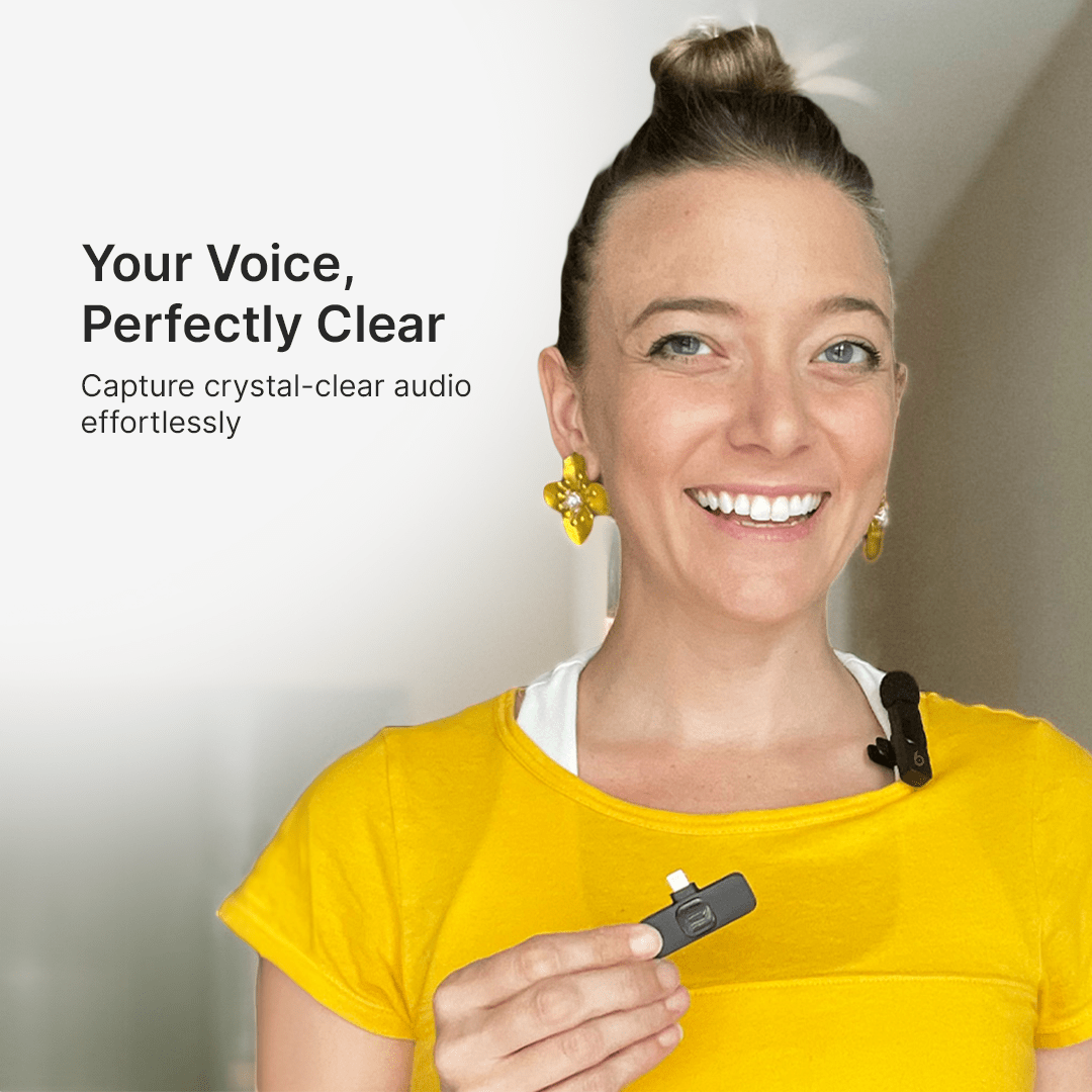 Mini Wireless Lavalier Micophone | For Content Creators & Video Recording