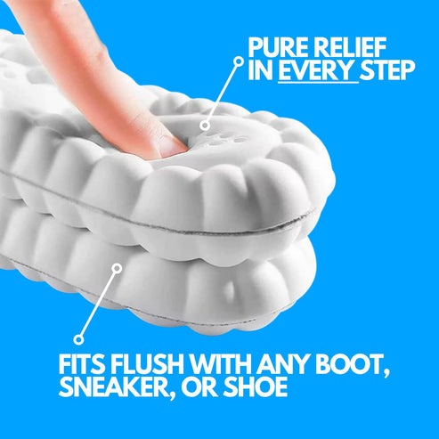 Orthopedic Insoles for Flat Feet | Memory Foam Arch Support | Comfort and Pain Relief