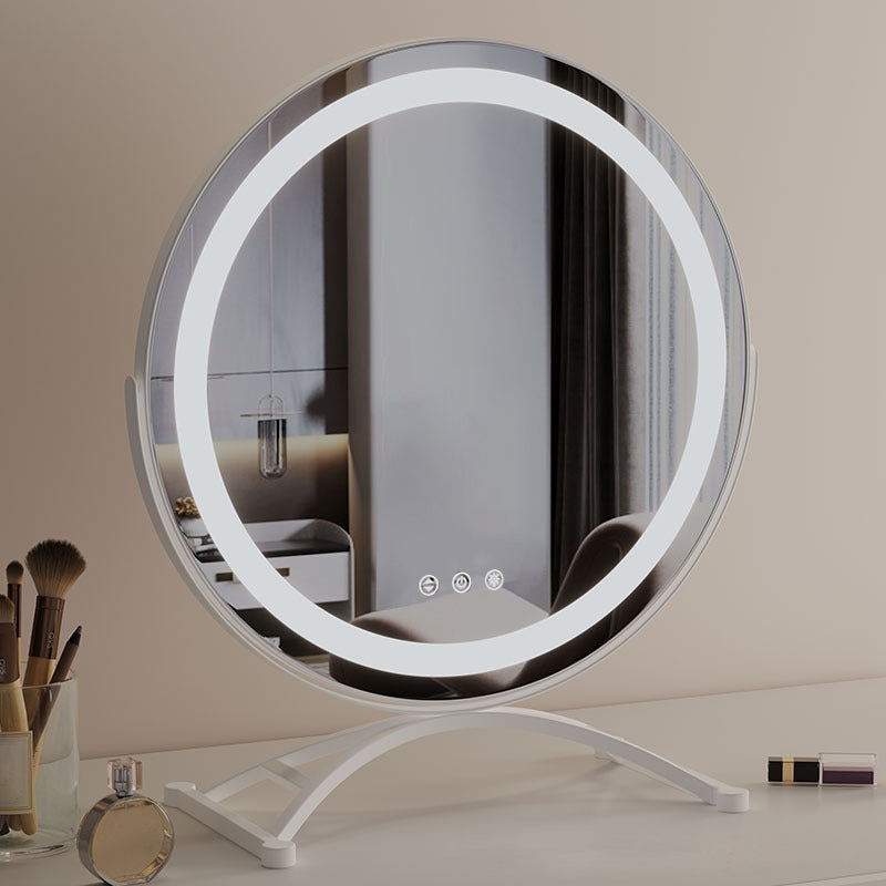 Dimmable LED Makeup Mirror | 360° Rotation. Touch Control & 3 Light Modes for Perfect Makeup Application