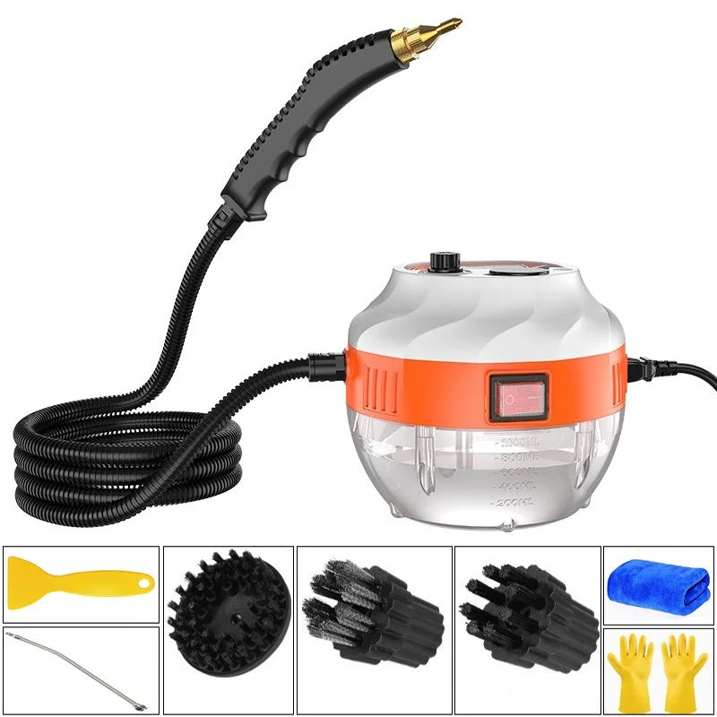2800W High-Pressure Steam Cleaner | Chemical-Free, Deep Cleaning for Home, Kitchen, Car & More