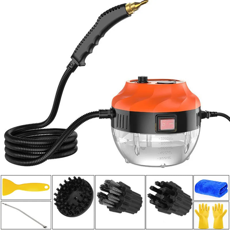 2800W High-Pressure Steam Cleaner | Chemical-Free, Deep Cleaning for Home, Kitchen, Car & More