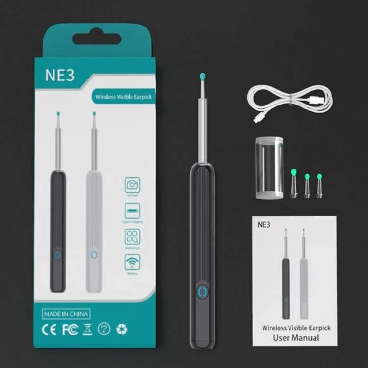 EarScope Pro Ear Wax Removal Kit | High-Resolution Camera & LED Lights for Safe Home Use