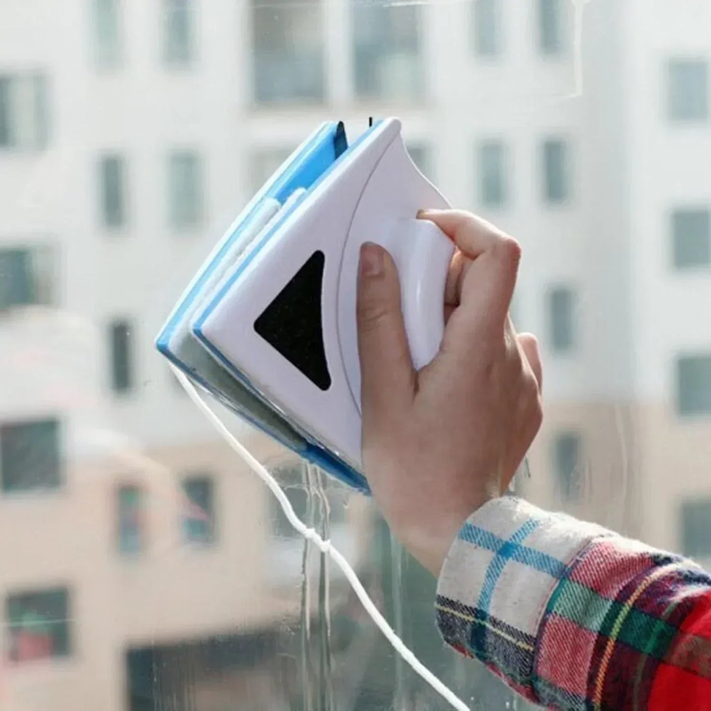 Dual-Sided Magnetic Window Cleaner | Streak-Free, Efficient & Ideal for Hard-to-Reach Windows (3-8mm)