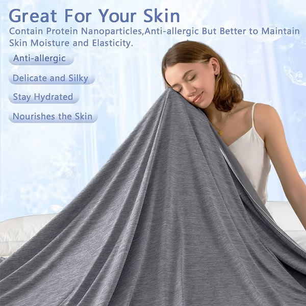 The Cold Blanket – Lightweight Summer Throw That Keeps You Cool, Dry & Rested All Night | Best Blanket for Hot Sleepers & Night Sweats