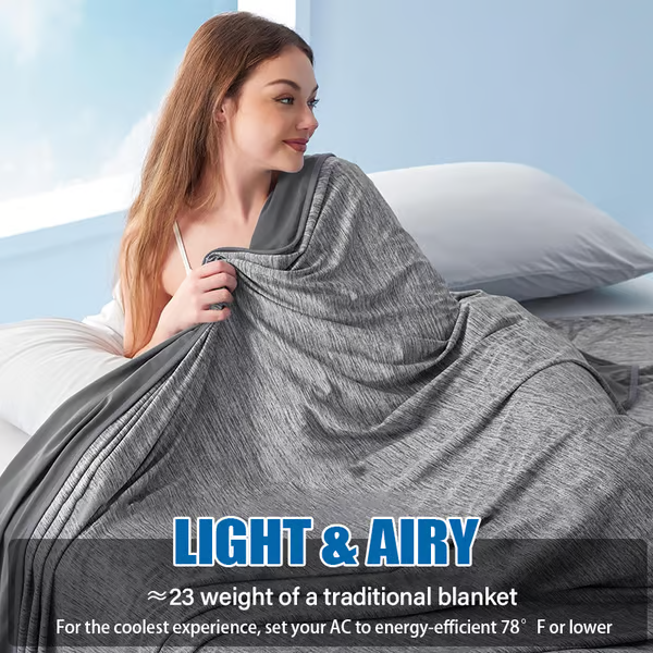 The Cold Blanket – Lightweight Summer Throw That Keeps You Cool, Dry & Rested All Night | Best Blanket for Hot Sleepers & Night Sweats