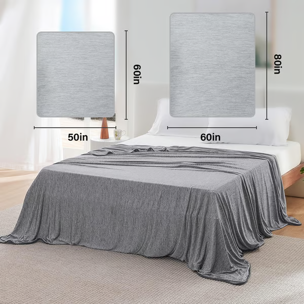 The Cold Blanket – Lightweight Summer Throw That Keeps You Cool, Dry & Rested All Night | Best Blanket for Hot Sleepers & Night Sweats
