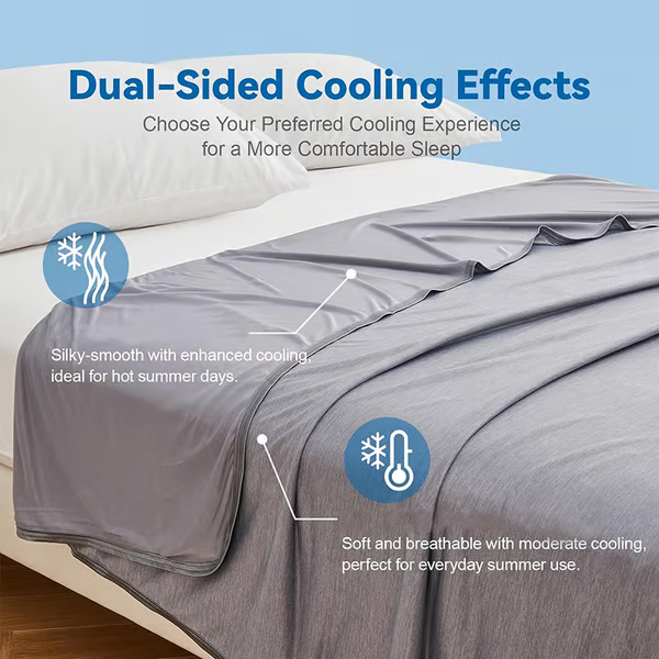The Cold Blanket – Lightweight Summer Throw That Keeps You Cool, Dry & Rested All Night | Best Blanket for Hot Sleepers & Night Sweats