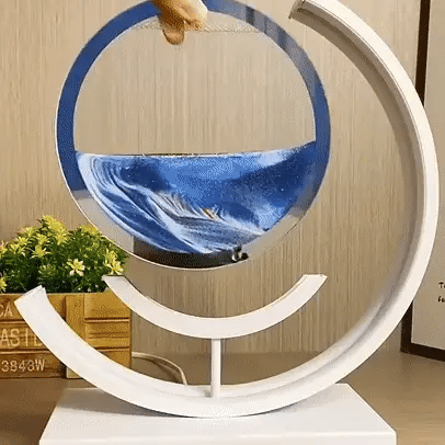 Illuminated Sand Art | Dynamic, Stress-Reducing Decor for Living Room, Bedroom & Office | Accessories for Lounge Room