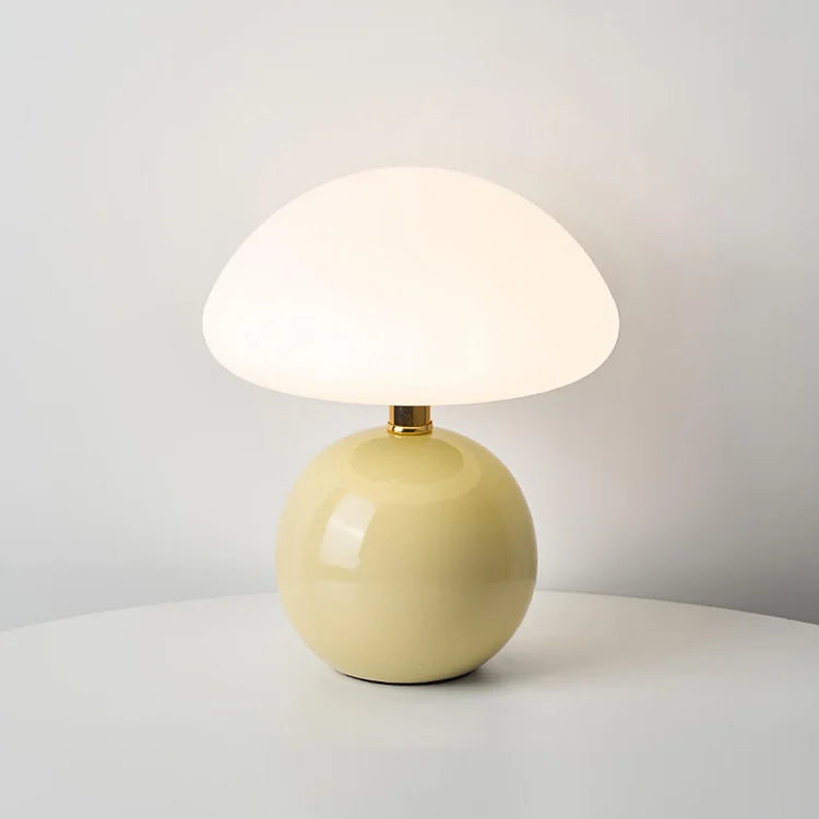 Mushroom Shaped Table Lamp β Elegant French Cream Lamp for a Cozy Bedroom