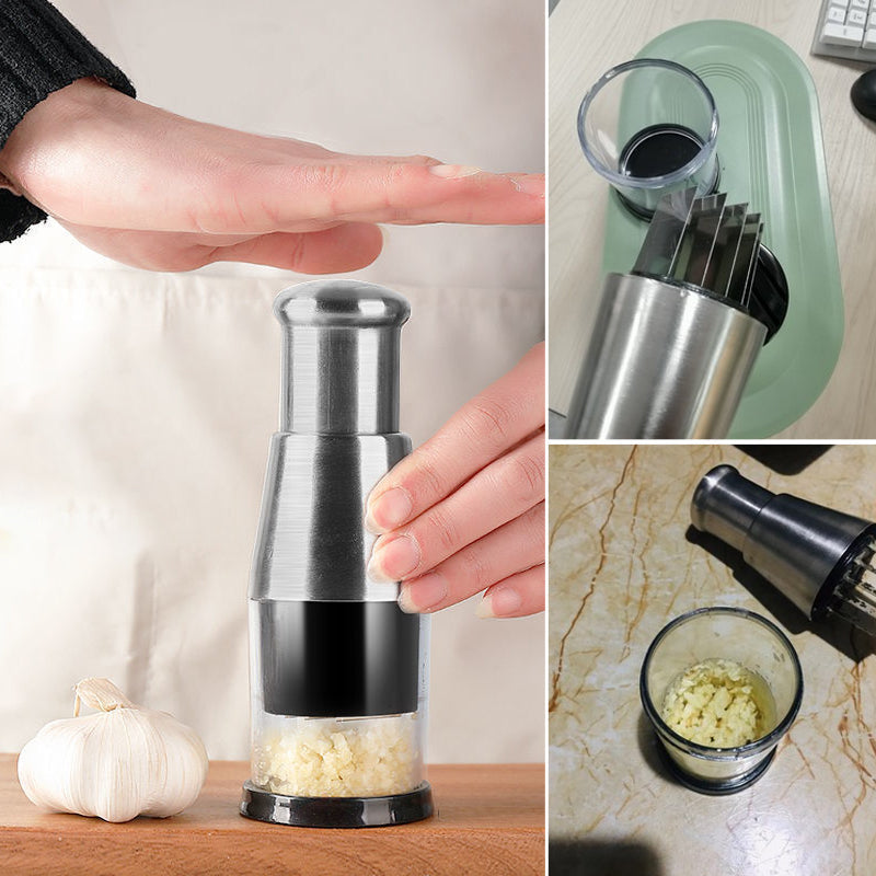 GarlicMaster™ | Efficient Garlic Press for Quick Crushing & Easy Cleanup in Kitchen Cooking