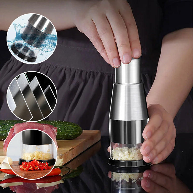 GarlicMaster™ | Efficient Garlic Press for Quick Crushing & Easy Cleanup in Kitchen Cooking