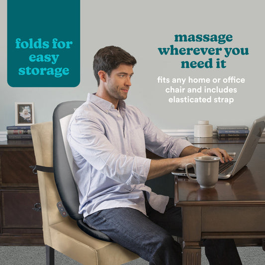 Shiatsu Back Massager with Heat | Ergonomic, Portable & Ideal for Home or Office Relaxation