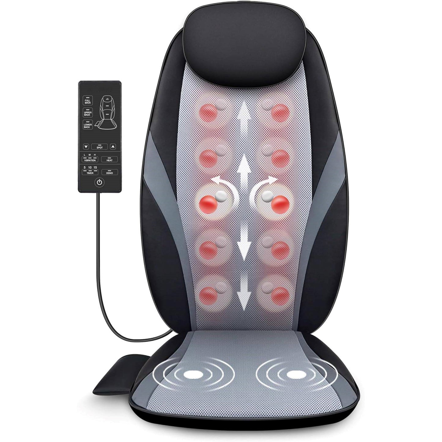 Shiatsu Back Massager with Heat | Ergonomic, Portable & Ideal for Home or Office Relaxation