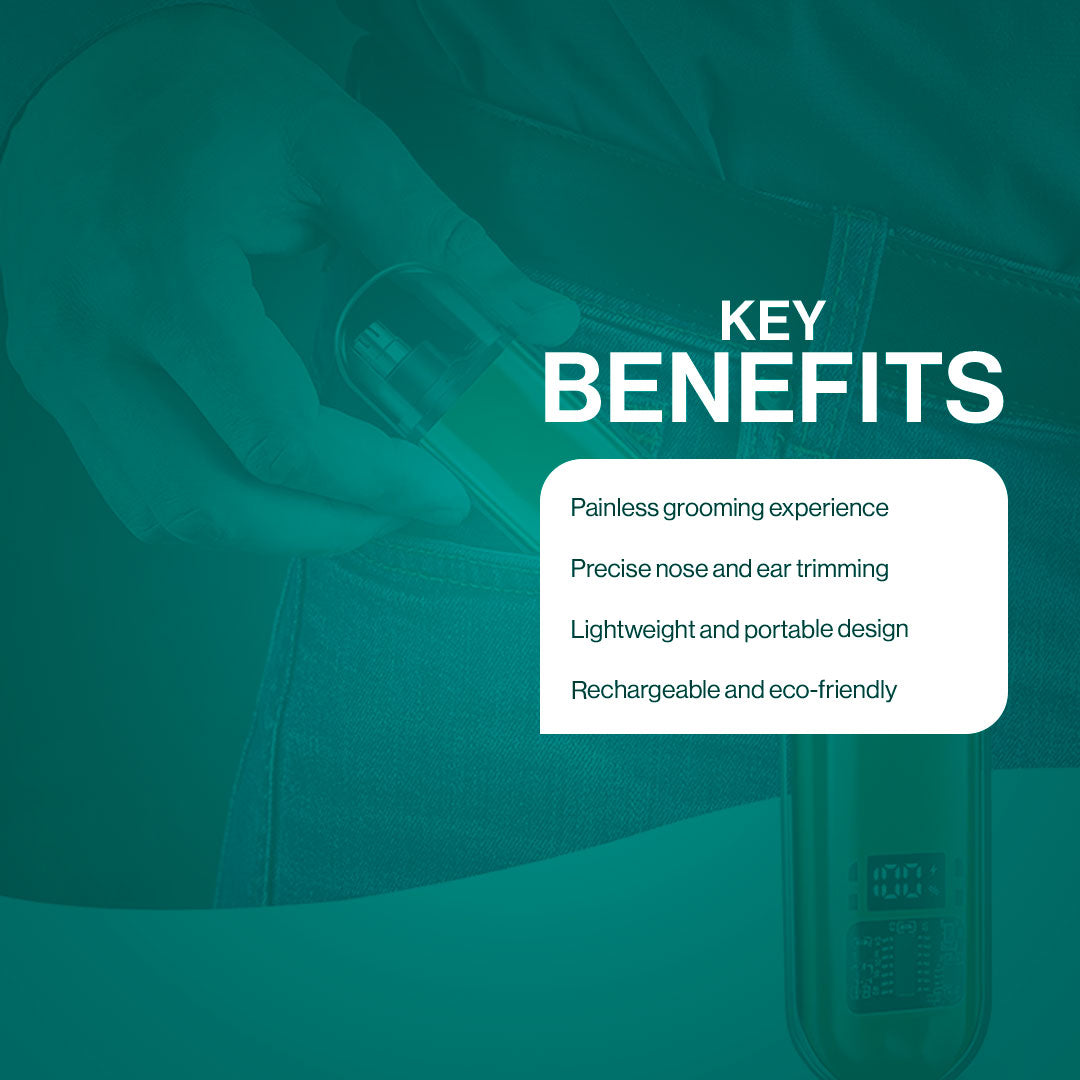 Nose Hair Trimmer for Men | Rechargeable & Design for Daily Use
