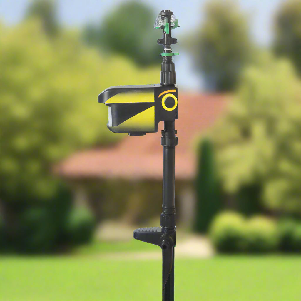 Motion Activated Deer Repellent Sprinkler - Solar Powered Animal Deterrent for Gardens & Lawns
