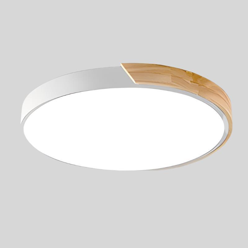 Scandinavian Circular LED Ceiling Light | Soft Illumination, Minimalist Design & Ideal for Bedrooms and Work Areas