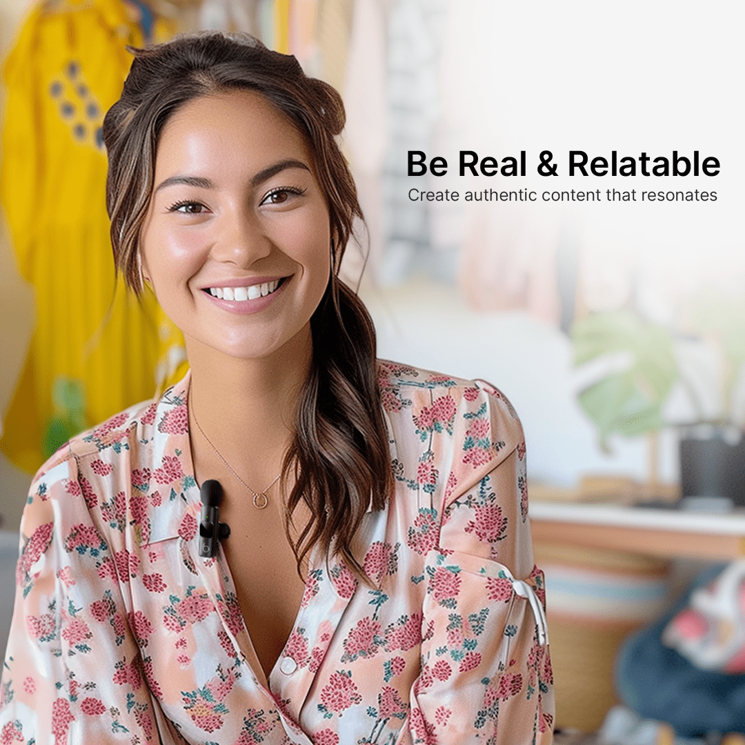 Mini Wireless Lavalier Micophone | For Content Creators & Video Recording