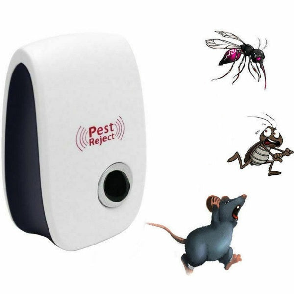 Ultrasonic Rat Repeller Device - Effective Pest Control for Rodents in 48 Hours - Safe for Home & Garden Use