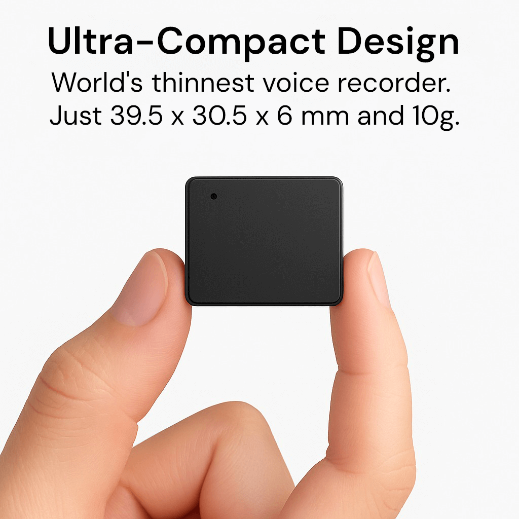 Miniature Voice Recorder – Small, Discreet, and Powerful Audio Capture | Perfect for Stealth Recording and Voice Activation