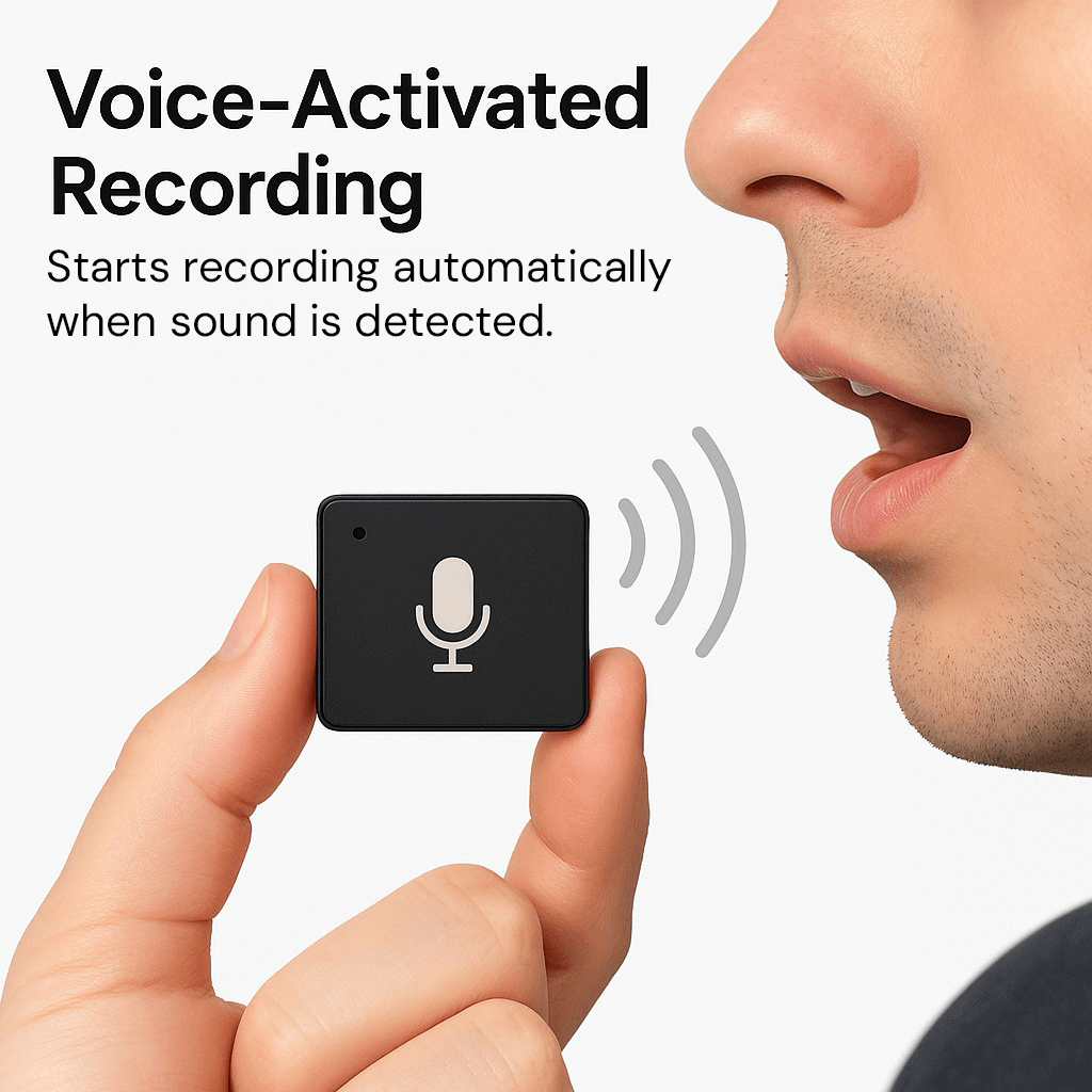 Miniature Voice Recorder – Small, Discreet, and Powerful Audio Capture | Perfect for Stealth Recording and Voice Activation