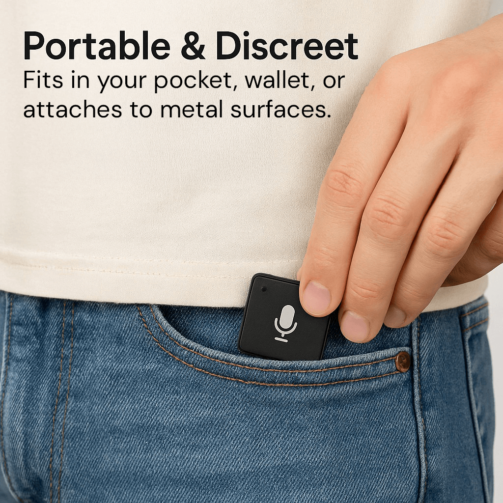 Miniature Voice Recorder – Small, Discreet, and Powerful Audio Capture | Perfect for Stealth Recording and Voice Activation