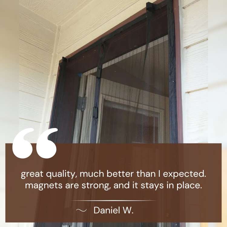InsectGuard Magnetic Mesh Door | Heavy-Duty, Tear-Resistant & Hands-Free Access for Summer Airflow