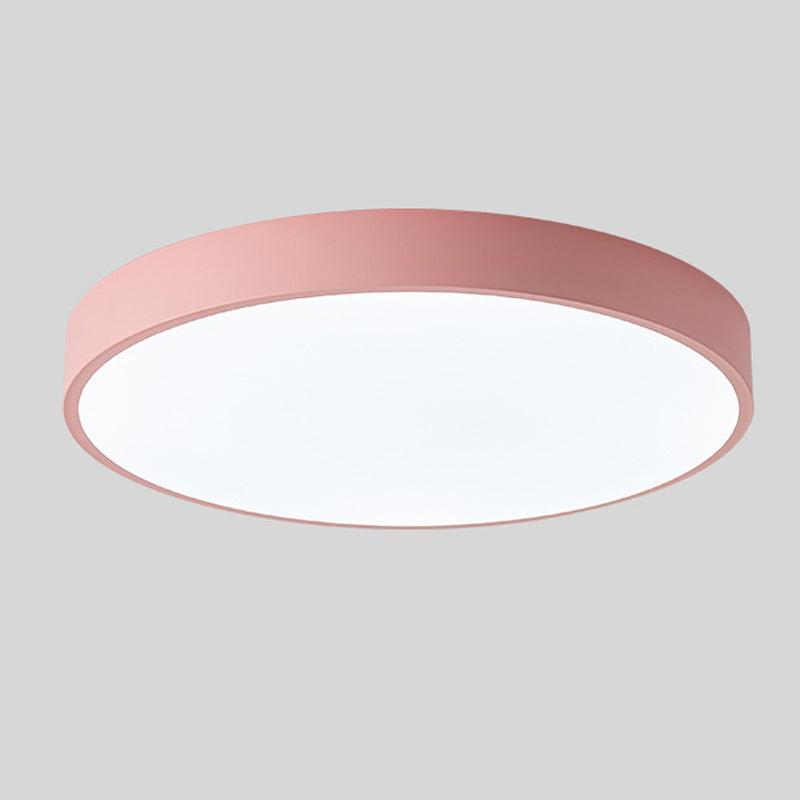 Scandinavian Circular LED Ceiling Light | Soft Illumination, Minimalist Design & Ideal for Bedrooms and Work Areas